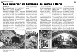 50È Aniversari De L'arribada Del Metro a Horta