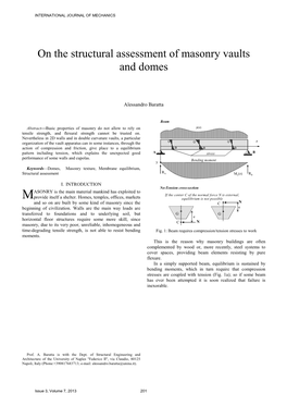 On the Structural Assessment of Masonry Vaults and Domes