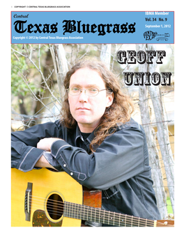 Geoff Union 2 COPYRIGHT © CENTRAL TEXAS BLUEGRASS ASSOCIATION