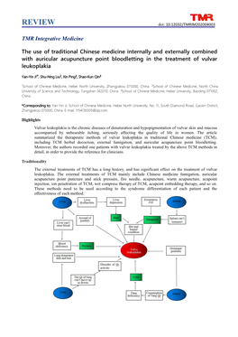 REVIEW Doi: 10.12032/TMRIM202004003