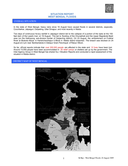 1 Situation Report West Bengal Floods Overall