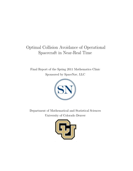 Optimal Collision Avoidance of Operational Spacecraft in Near-Real Time