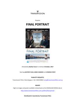 Final Portrait