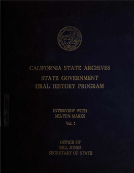 State Government Oral History Program