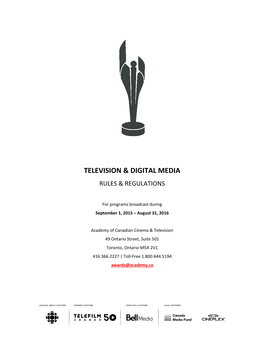 Television & Digital Media