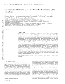 On the Gaia DR2 Distances for Galactic Luminous Blue Variables