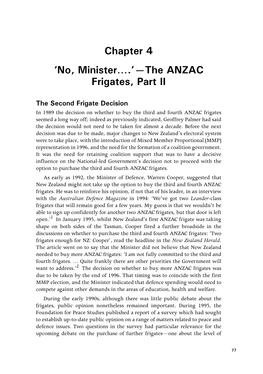 The ANZAC Frigates, Part II