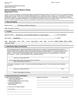 To View the National Register of Historic Places Registration Form