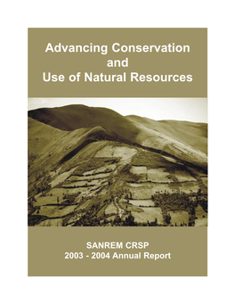 Advancing Conservation and Use of Natural Resources