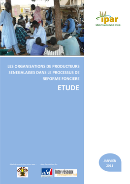 Les Organisations De Producteurs Senegalaises Dans Le Processus De Reforme Fonciere