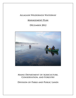 Allagash Wilderness Waterway