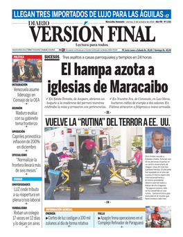 El Hampa Azota a Iglesias De Maracaibo