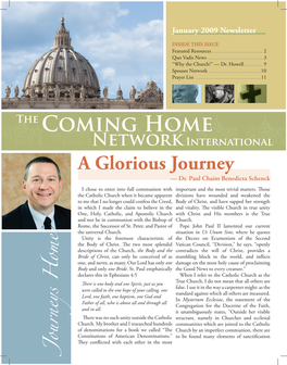 The Coming Home Network International a Glorious Journey — Dr