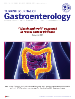 Approach in Rectal Cancer Patients See Page 951