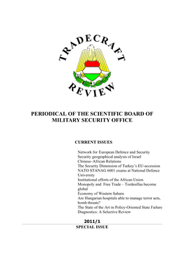 Periodical of the Scientific Board of Military Security Office