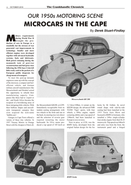 MICROCARS in the CAPE by Derek Stuart-Findlay