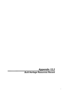 Appendix 12.2