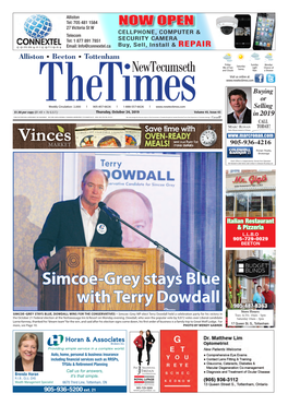 Simcoe-Grey Stays Blue with Terry Dowdall