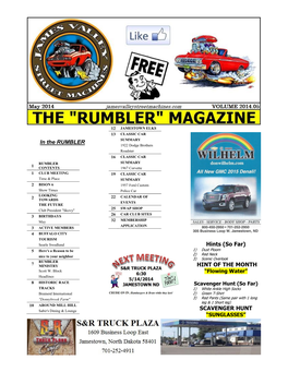 Jamestown Classic Car Club “RUMBLER”