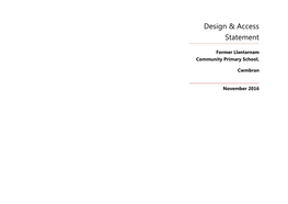 Design & Access Statement