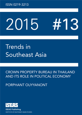 Crown Property Bureau in Thailand and Its Role in Political Economy