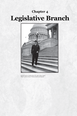 Chapter 4, Legislative Branch