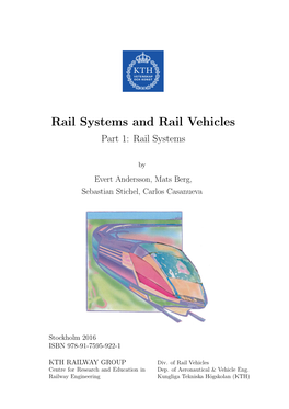 Rail Systems and Rail Vehicles Part 1: Rail Systems