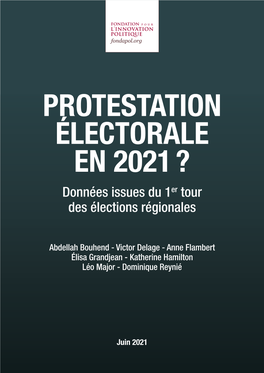 Données Issues Du 1Er Tour Des Élections Régionales