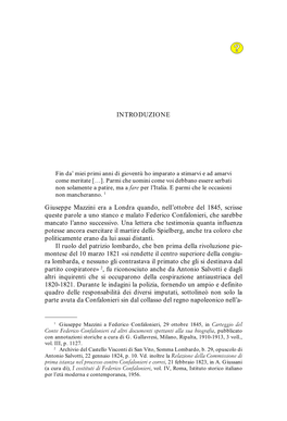 Memorie, «Il Passato E Il Presente Tutto Abbastanza Di- Cevami Che Il Mio Capo Esser Dovea Quello Del Capro Emissario»