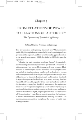 Chapter 5 from RELATIONS of POWER to RELATIONS OF