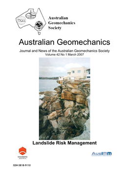 Australian Geomechanics Society Volume 42 No 1 March 2007