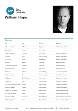 William Hope