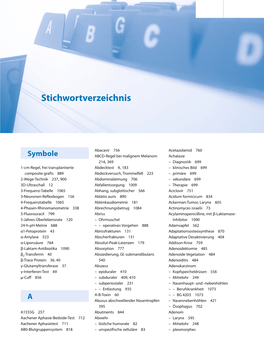 Stichwortverzeichnis