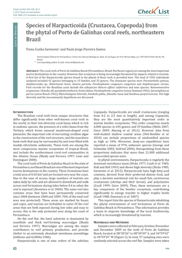 Check List 8(5): 936–939, 2012 © 2012 Check List and Authors Chec List ISSN 1809-127X (Available at Journal of Species Lists and Distribution