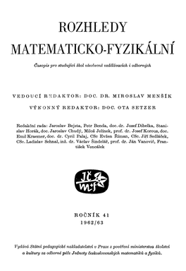 Rozhledy Matematicko-Fyzikální