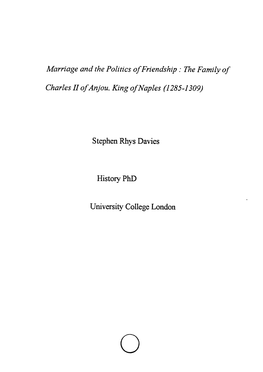 Stephen Rhys Davies History Phd University College London