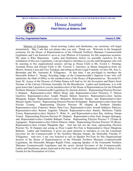 House Journal FIRST REGULAR SESSION, 2006