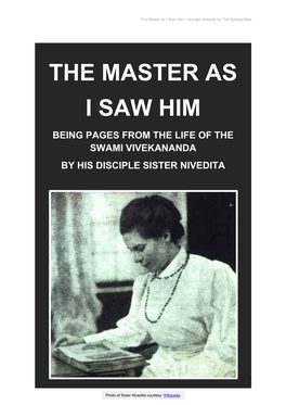 The Master As I Saw Him – Lovingly Restored by the Spiritual Bee