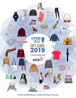 2019 Open to All Gift Guide