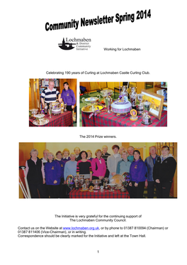 Spring Newsletter 2014