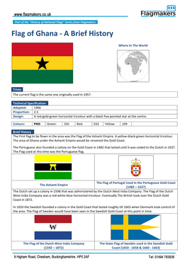 Flag of Ghana - a Brief History