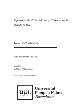 Representación De La Violencia Y El Trauma En La Obra De Yu Hua