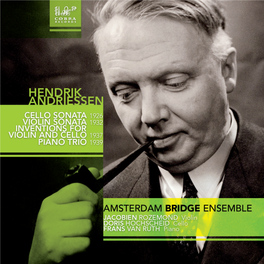 Bridge Cobra 0030 Pag.01 AMSTERDAM BRIDGE ENSEMBLE Jacobien Rozemond Violin | Doris Hochscheid Cello | Frans Van Ruth Piano