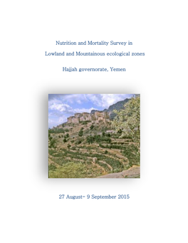 Nutrition and Mortality Survey in Lowland