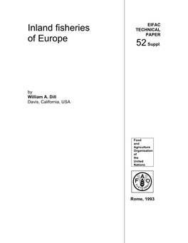 Inland Fisheries of Europe EIFAC Technical Paper