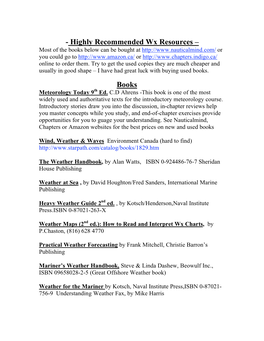 Weather Resources for Boaters