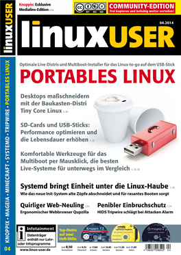 PORTABLES Linux • Desktops Maßschneidern