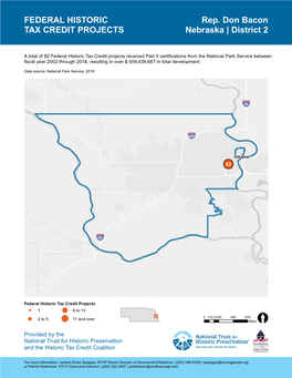 Nebraska 2 Historic Tax Credit Economic Data 2002-2018