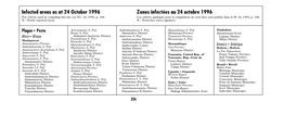 Infected Areas As at 24 October 1996 Zones Infectées Au 24 Octobre 1996 for Criteria Used in Compiling This List, See No