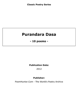 Purandara Dasa